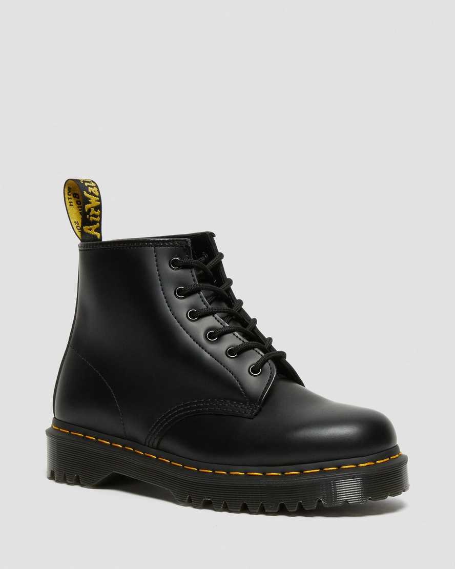 Dr Martens Ankle Boots Women's 101 Bex Smooth Leather Black | Malaysia 37159-JEWN